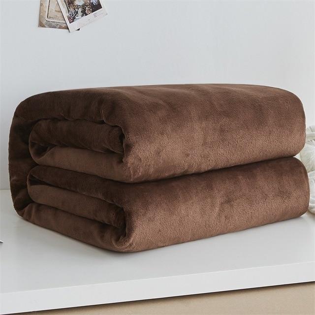 Super Soft Fleece Blanket 220Gsm Light Weight Throw Bedspread