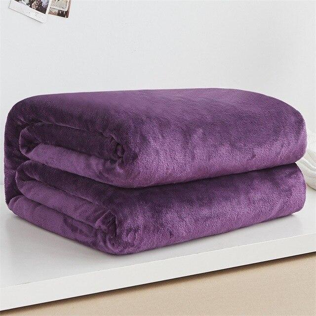 Super Soft Fleece Blanket 220Gsm Light Weight Throw Bedspread