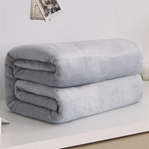 Super Soft Fleece Blanket 220Gsm Light Weight Throw Bedspread