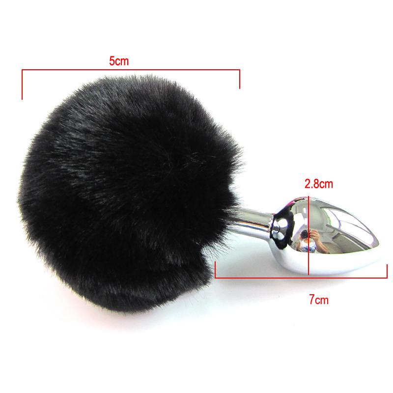 Fluffy Fox Bunny Tail Anal Plug Pet Play Bdsm Cosplay