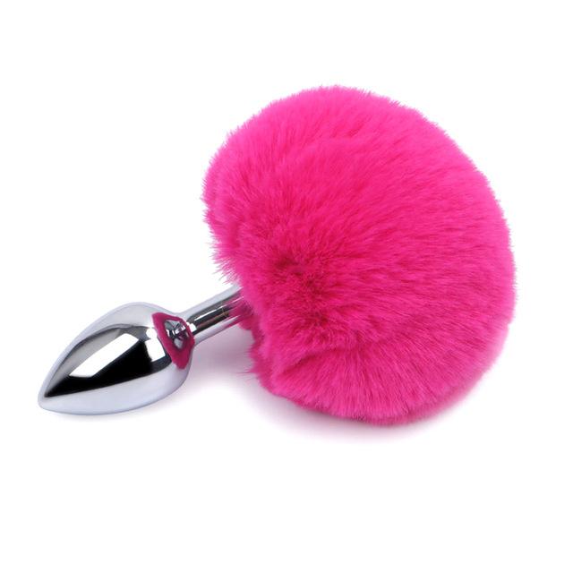 Fluffy Fox Bunny Tail Anal Plug Pet Play Bdsm Cosplay