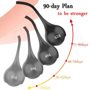 4 / Pcs Penis Dumbbells Cock Ring Ball Stretcher Weights Glans Trainer