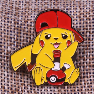 Chronic Pika Pokemon Enamel Pin