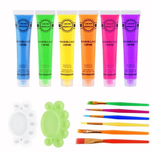 House Of Dasein Uv Blacklight Reactive Face Body Glow Paint 6 Pack Kink Bdsm Fetish