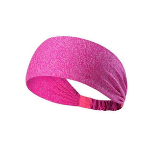 Women Sports Yoga Sweatband Elastic Running Headwrap Home Gym Fitness Exercise