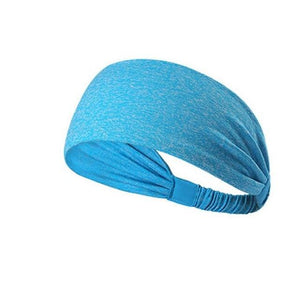 Women Sports Yoga Sweatband Elastic Running Headwrap Home Gym Fitness Exercise