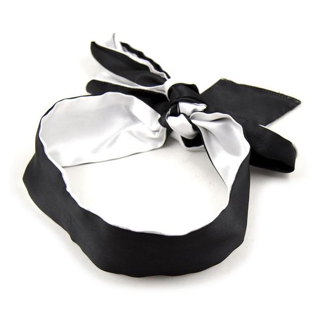 Satin Eye Mask Bdsm Blindfold Bondage Fetish Restraints