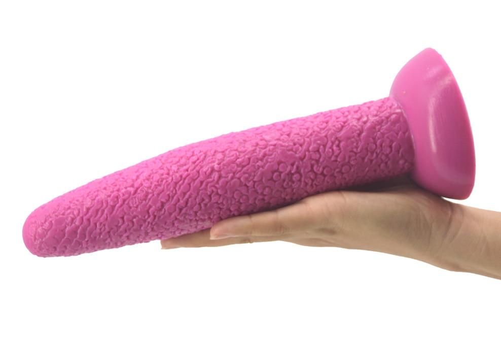 Long Silicone Flexible Dildo Anal Dong Suction Cup Masturbation