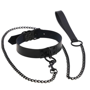 House Of Dasein Rivet Slave Collar With Leash Bdsm Bondage Pet Play Owned Submissive