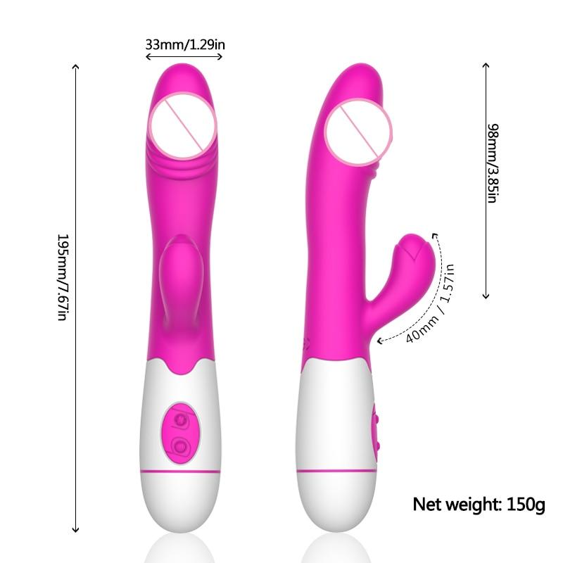 House Of Dasein 30 Speed Rechargeable Rabbit Vibrator Clit G Spot Women Sex Toy