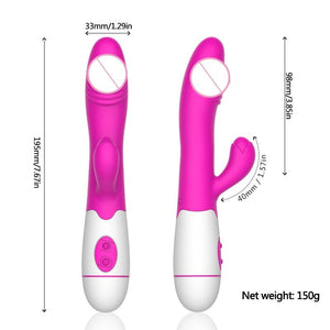 House Of Dasein 30 Speed Rechargeable Rabbit Vibrator Clit G Spot Women Sex Toy