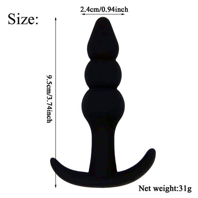 Silicone Anal Dildo Butt Plug Set Bdsm Training Fetish