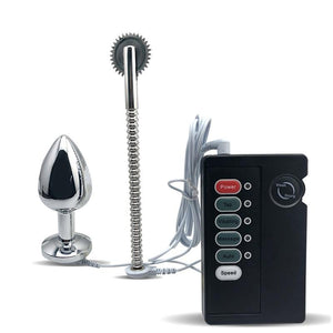 House Of Dasein Stainless Steel Anal Plug Wartenberg Wheel Electro Stimulation Bdsm