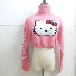 Kitty Cropped Turtleneck