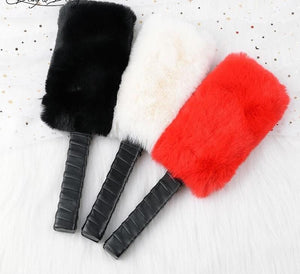 House Of Dasein Black / Red White Purple Fur Paddle Bdsm Impact Play Spanking Fetish Kink