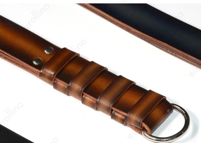 Three Layer Leather Spanking Strap Impact Toy Bondage Bdsm Restraint