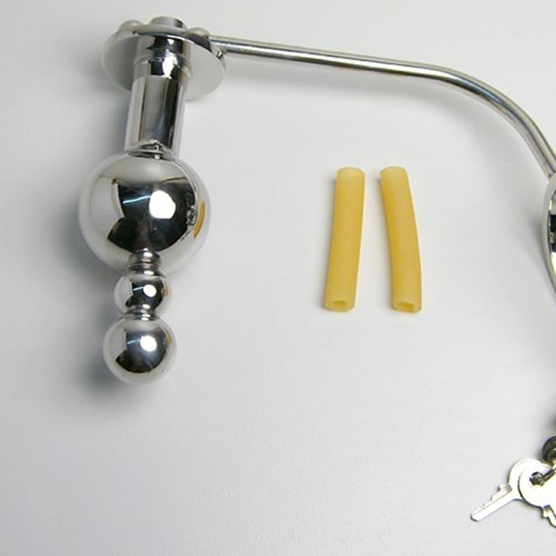 Male Chastity Belt Stainless Steel Cock Cage Penis Ring Sound Bondage Kink Bdsm