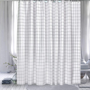 Simple Grid Shower Curtain