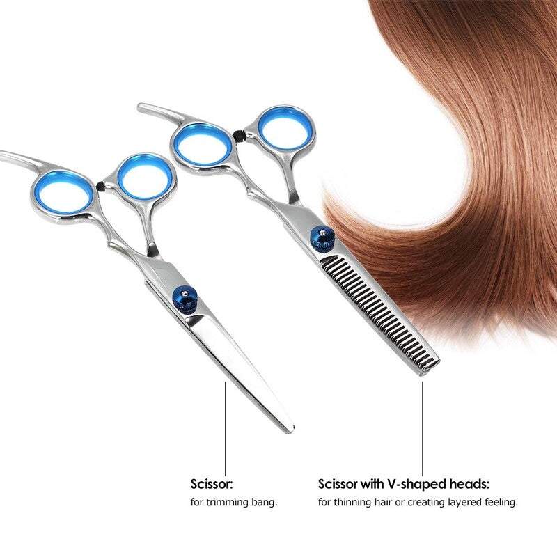 Salon Equipment Professional Hair Cutting Scissors Set Barber Shears Thinning Kit Hairdressing Tool