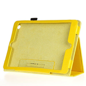 Pu Leather Magnetic Smart Case Skin Cover Stand For Apple Ipad Mini Yellow