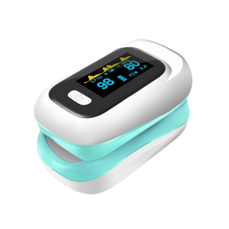 Pulse Oximeter Fingertip Oxygen Saturation Monitor With Heart Rate Detection Health Tester Clip Green