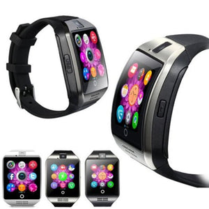 Q18 Bluetooth Smart Watch Men Wrist Watches Touch Screen Big Battery Support Tf Sim Card Smartwatch Black