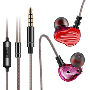 Ck4 3.5Mm In Ear Sport Wired Headphone With Storage Box Red