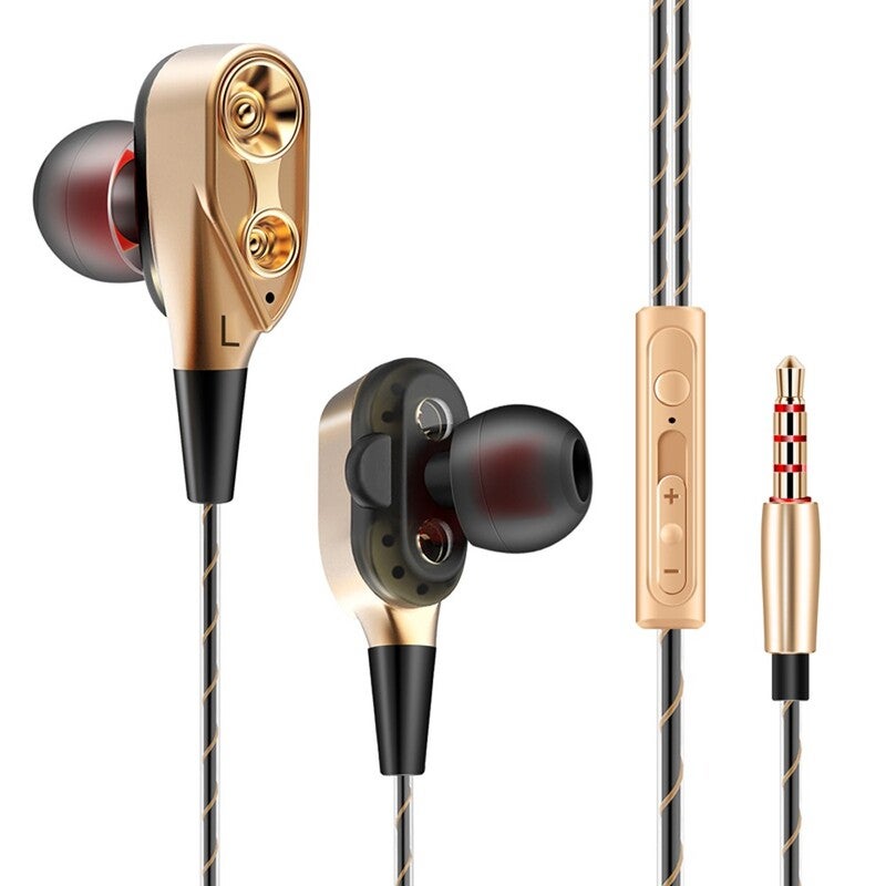 Ck8 3.5Mm Wired In Ear Headphone With Microphone Gold