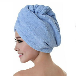 Quick Microfibre Magic Hair Drying Towel Hat