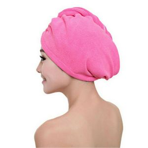 Quick Microfibre Magic Hair Drying Towel Hat