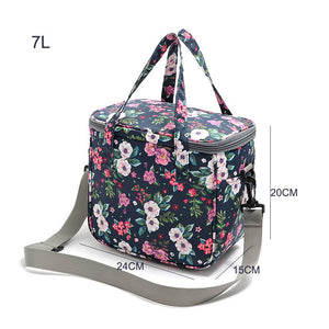 7L Thermal Food Picnic Lunch Bags Cooler Box Portable Multifunction