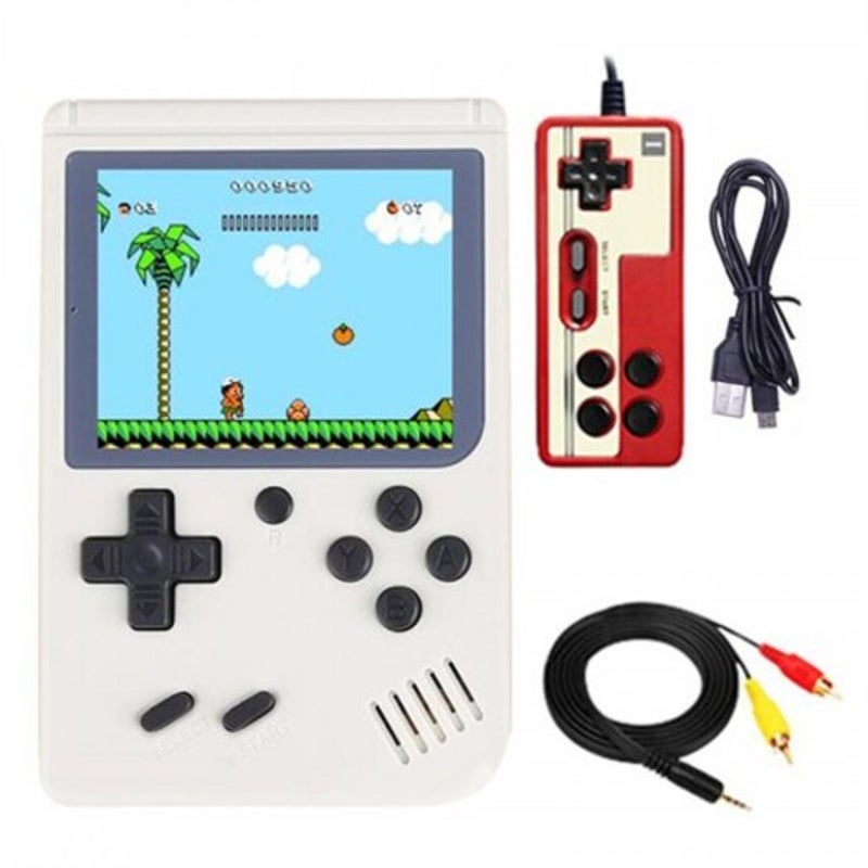 Ragebee 500 In 1 3.0 Inch Tft Display 2 Player Handheld Game Console With Gamepad White