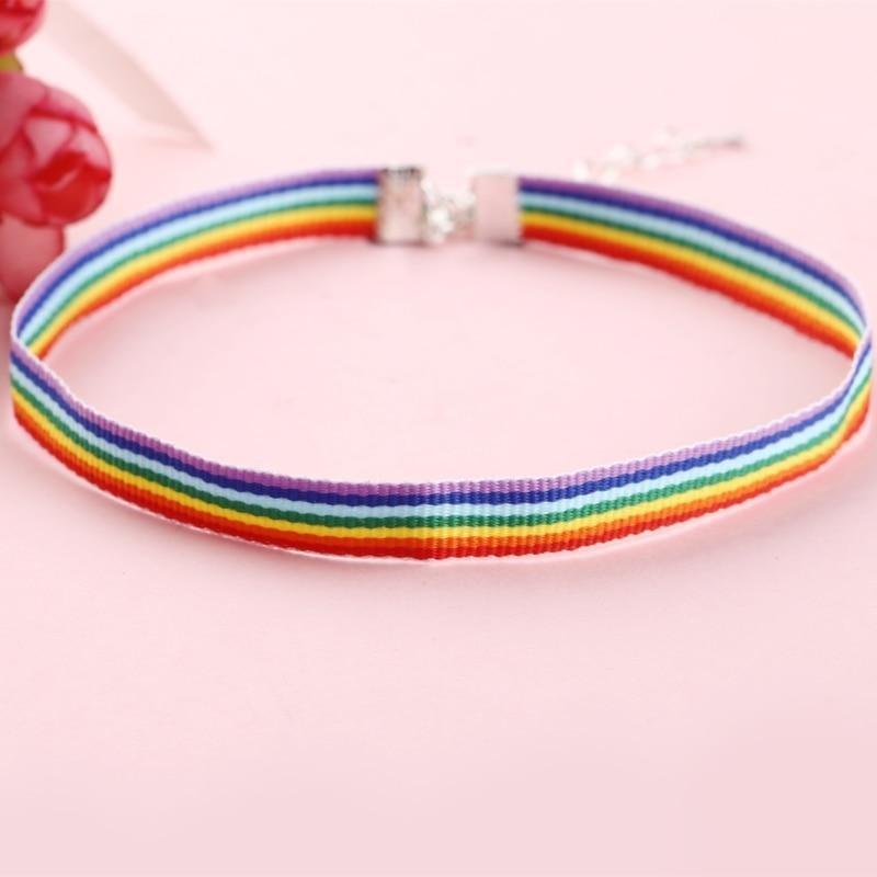 Rainbow Collar Bdsm Kawaii Accessories