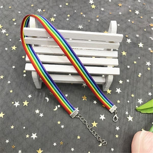 Rainbow Collar Bdsm Kawaii Accessories