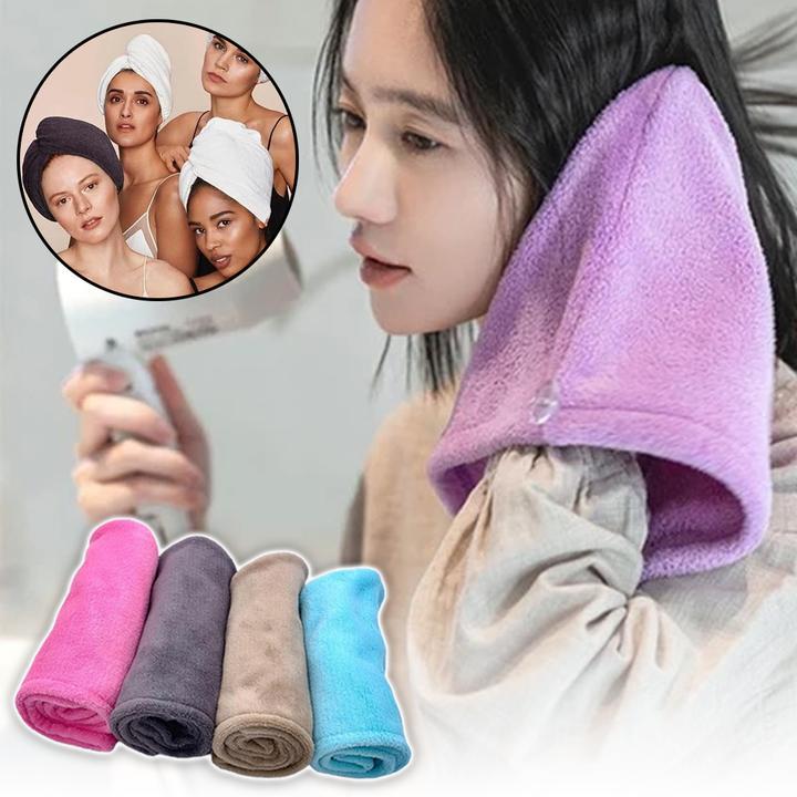 Quick Microfibre Magic Hair Drying Towel Hat