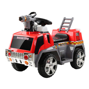 Rigo Kids Ride On Fire Truck Motorbike Motorcycle Car Red Grey