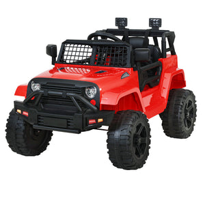 Rigo Kids Ride On Car Electric 12V Toys Jeep Battery Remote Control Red