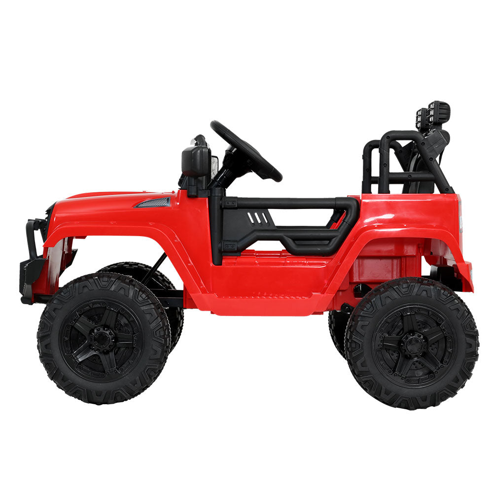 Rigo Kids Ride On Car Electric 12V Toys Jeep Battery Remote Control Red