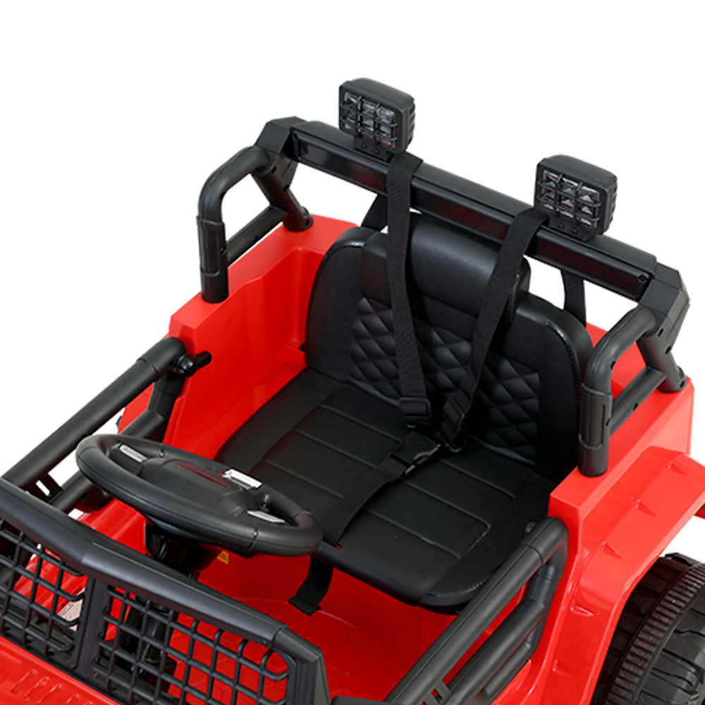 Rigo Kids Ride On Car Electric 12V Toys Jeep Battery Remote Control Red