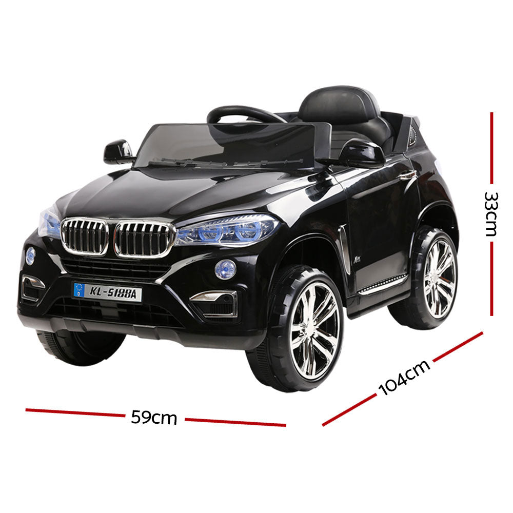 Rigo Kids Ride On Car Bmw X5 Inspired Electric 12V Black