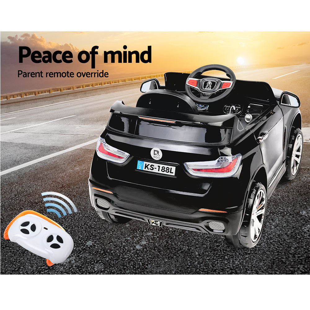 Rigo Kids Ride On Car Bmw X5 Inspired Electric 12V Black