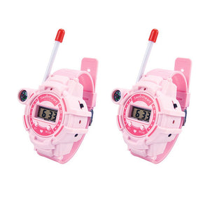 Rechargeable Kids Watch Walkie-Talkie Remote Wireless Call Intercom Toy Flashlight