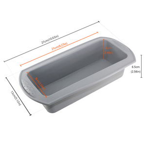 Silicone Rectangular Cake Mold Diy Temperature Resistant Fondant Muffin Mould