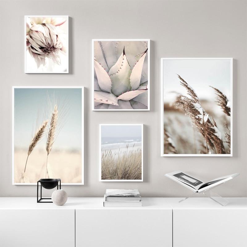 Roam Canvas Scandinavian Landscape Seagrass Wheat Prints