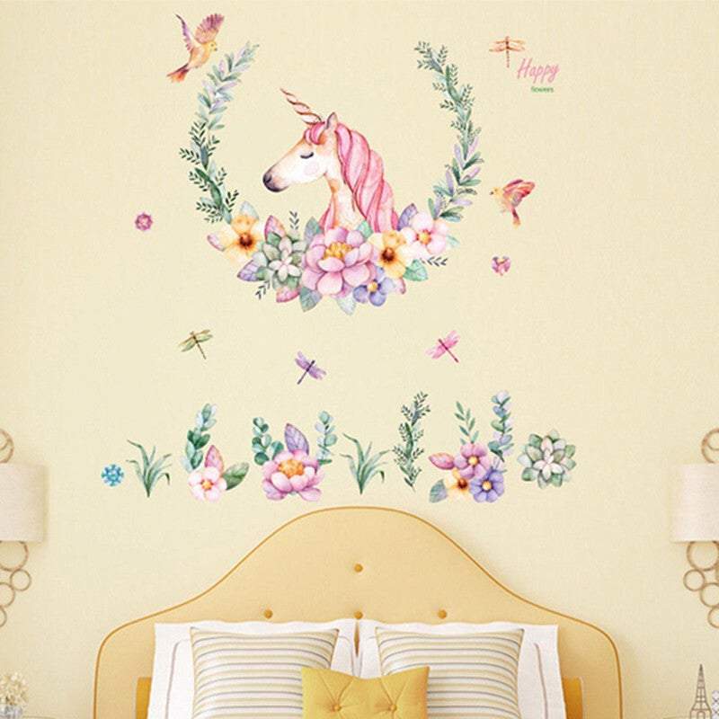 Kid's Wall Stickers Removable Decals For Kids Home Decoration Nursery Animal