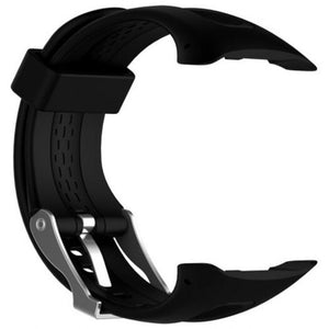 Replacement Silicone Band Strap Accessory For Garmin Forerunner 10 / 15 Man Large Size 0.98 Inch X 0.94 Black