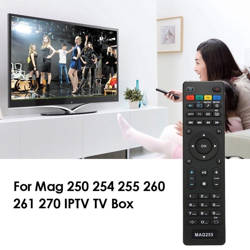 Replacement Tv Box Remote Control For Mag255 Controller 250 254 260 261 270 Iptv Set Top Black