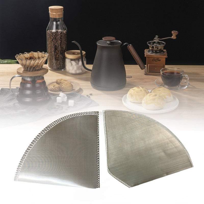 Coffee Filters Reusable Stainless Steel Maker Cone Shaped Trapezoid