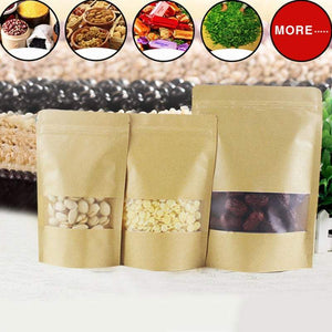 Cooler Bags Reusable Self Sealing Zipper Food Storage With Visible Window Resealable Stand Up