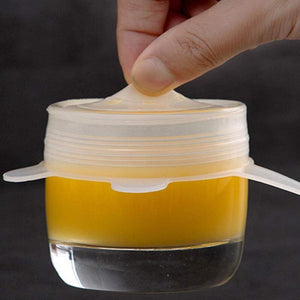 Kitchenware Reusable Silicone Food Covers Adjustable Fresh Keeping Wrap Stretch Seal Lids Bowl